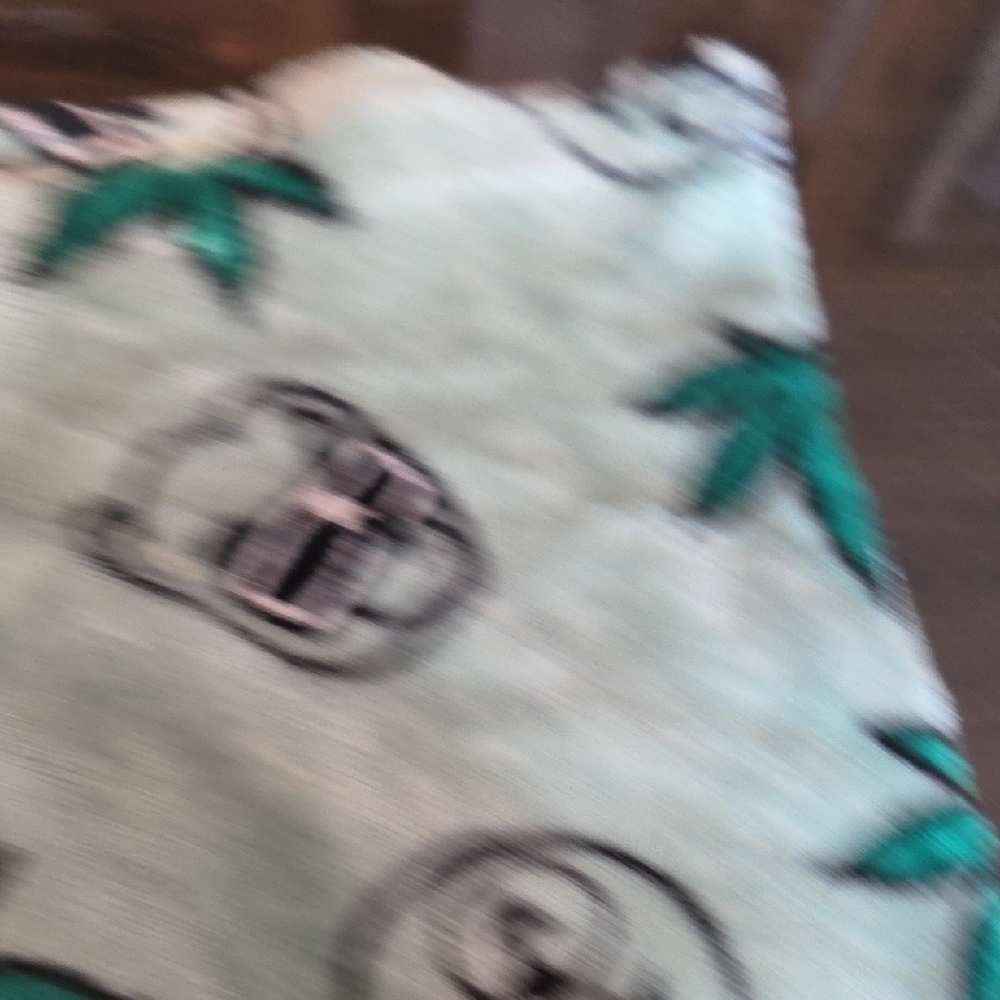 Rue21 Mint Fuzzy  Green Pajama Pants with Bear and Leaf Design - Picture 4 of 4